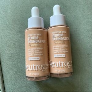 Set of Two Neutrogena HS SS Serum Foundation Light Medium NEW